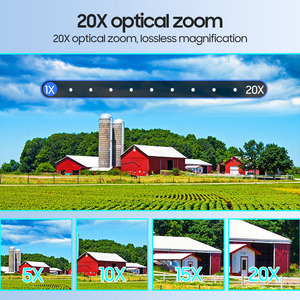 LEVOFAST fabrika Factory 3 ekran 5 Lens 20X Zoom Wifi kamera AI insan izleme 10K WIFI CCTV 4MP Bullet ağ kamerası - Product Image 4