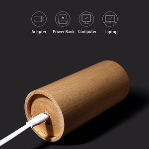 USB Smart Electric LED Candle <strong>Lamp</strong> with Night Light Mode Modern Design Cycle Charging Smoke-Free Flameless Air Flow Control - Product Image 3