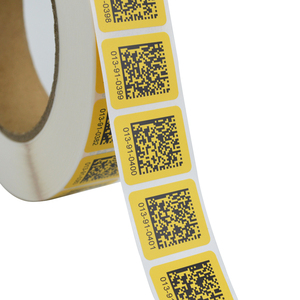 Impresión en color personalizada Varios datos variables Número de serie consecutivo Código de barras Matriz de código Qr Etiqueta adhesiva sintética impermeable - Product Image 1