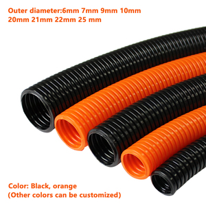 Ngọn lửa chống cháy 10 mét sóng linh hoạt Nylon Ống dẫn ống PA chất liệu cho dễ dàng cài đặt hệ thống dây điện ống dẫn & phụ kiện - Product Image 2