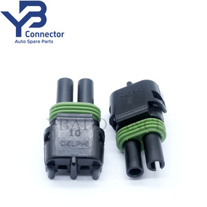 12010501 Aptiv (formerly <strong>Delphi</strong>) Waterproof <strong>2</strong> Pin Female Tower Weather Pack Sensor <strong>Connector</strong> for GM - Product Image 6