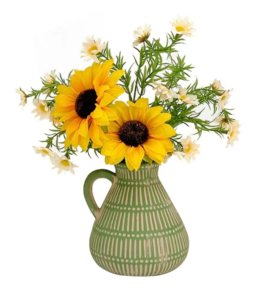 Light Yellow with flower