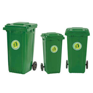 660 1100l1100リットルストリート屋外大型プラスチックゴミ箱ゴミ箱ゴミ箱ホイール付き