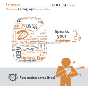 Lannx Udef T4 Goed Ontworpen Geautomatiseerde Externe <span class=keywords><strong>Defibrillator</strong></span> Cpr Training Aed Trainer Medische EHBO Draagbare Aed Trainer - Product Image 4