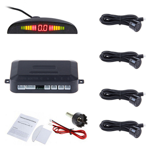 Sensor de estacionamiento automático, Kit de pantalla LED, Radar de estacionamiento automático con 4 sensores, sistema de detección de Monitor de marcha atrás - Product Image 2