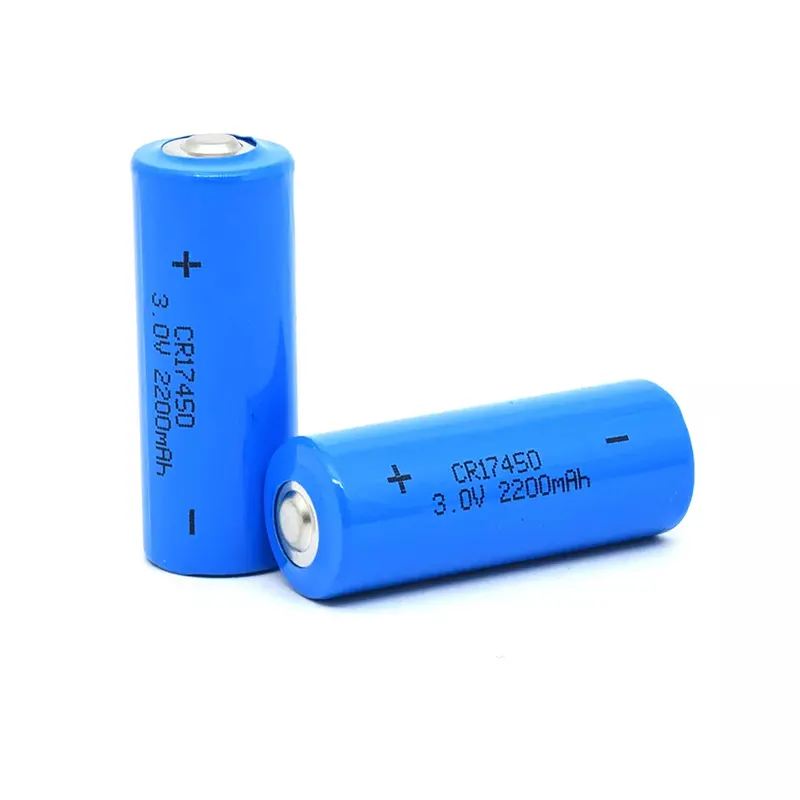 家庭用電気玩具用高品質CR17450 2200mah 3Vシリンダーリチウム電池セル