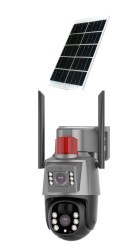 Hot Sale Vision Two-Way-Audio Solar Power 4G WiFi 3Inch 3MP 4MP 6MP Dual Lens Dual Lights Night PTZ <strong>Camera</strong> - Product Image 4