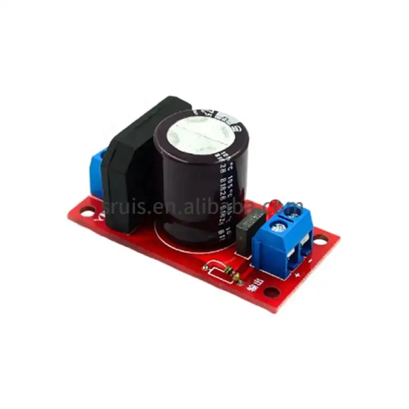 Filtro rectificador PCB Power Board 3A 8A Módulo rectificador con indicador LED rojo AC Single Power a DC Single Power Rectificadores