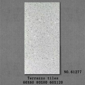 Kaymaz seramik daire yemek odası lüks kiremit ucuz gümrükleme Terrazzo desen mat yüzey mermer gri 60x60 60X120 - Product Image 4