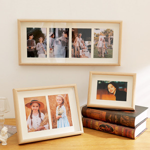 UV baskı ile yaratıcı ahşap fotoğraf çerçevesi 8x10 ve 6x8 masa ayarı baskı fotoğraf yıkama özellikleri ile üç dört satır albümü - Product Image 4