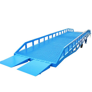 Hydraulic Mobile <strong>Loading</strong> Unloading <strong>Platform</strong> 10T Load Capacity Forklift Ramp <strong>Container</strong> <strong>Loading</strong> Ramp Core Components Pump Included - Product Image 2