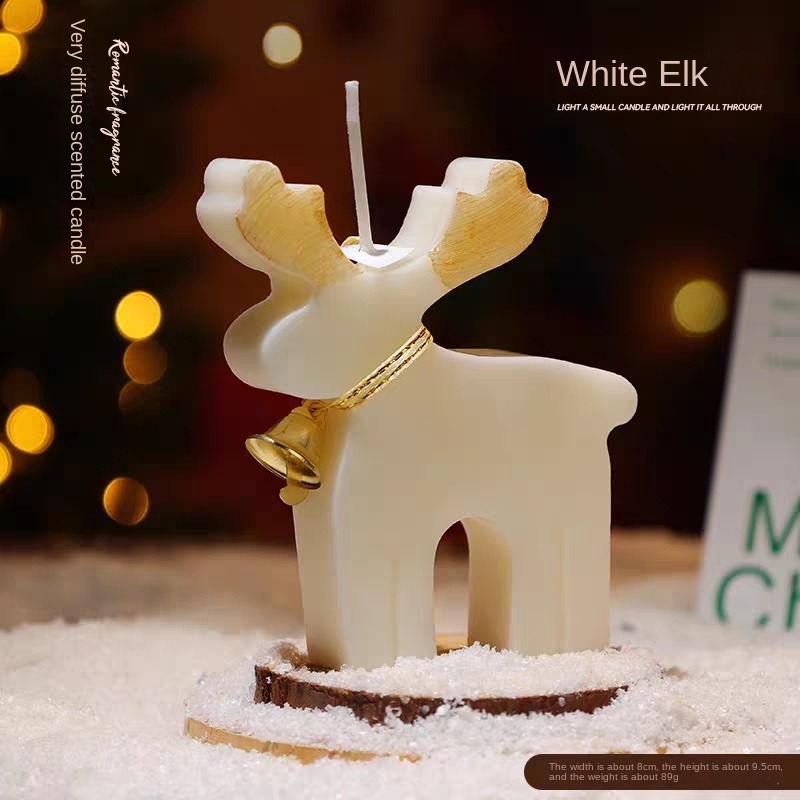 Bougie WhiteF-white Elk en boîte