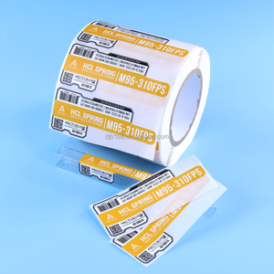 <strong>Custom</strong> Variable QR Code Serial Number Barcode <strong>Labels</strong> Highly Durable PVC Vinyl Packaging Stickers UV Printing PP Material