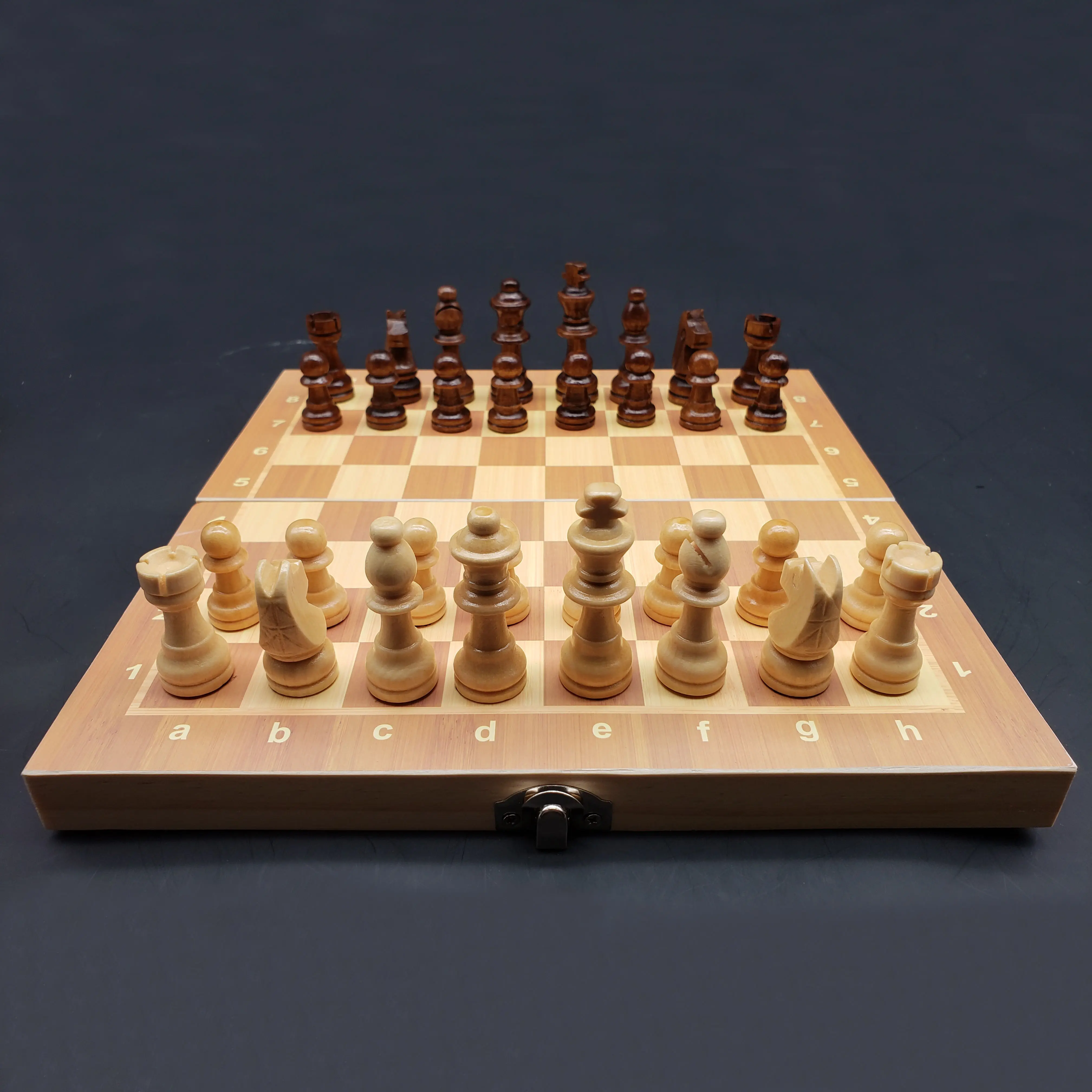 Wooden Chess Foldable Magnetic Chess Board Set