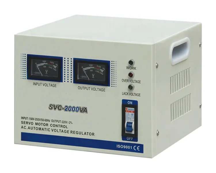 サーボモーター制御AC自動電圧レギュレーター2000VA-10000VA南アフリカ、ブラジル、メキシコへの輸出