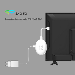 HTV cast brezilya video programı TV kutusu android 9.0 dört çekirdekli iptv akıllı set-top box dual-band wifi TV çubuk mini PC M3U yükseltme oyuncu - Product Image 5