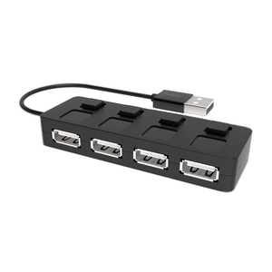 ฮับ2.0 USB 4พอร์ตแบบพกพามีตัวแยกสวิตช์แบบอิสระที่มีการรับรองมาตรฐาน CE ROHS Fcc - Product Image 6