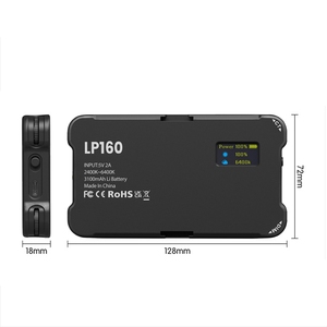 LP160 180 LEDs kare cep dolgu ışığı çift renk sıcaklığı taşınabilir cep telefonu SLR bilgisayar fotoğraf dolgu ışığı - Product Image 3