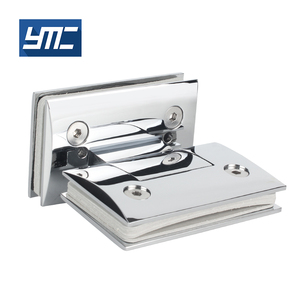 مفصل دش نحاسي زجاجي مزدوج الوجهين قابل للتعديل بدرجة YMC مع قفل درجة للأبواب من الخارج - Product Image 2