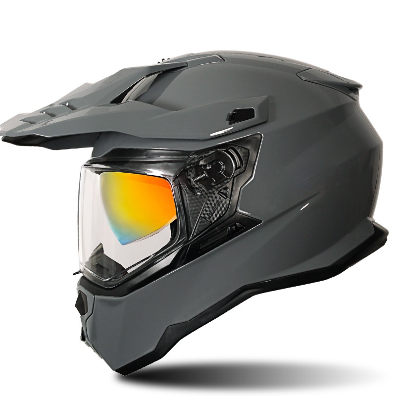 Cement Gray with Transparent Visor