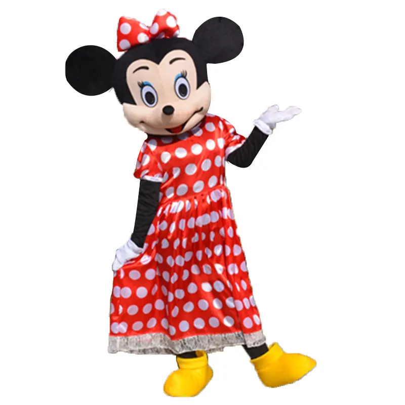 Precio bajo personalizado y productos baratos traje de la mascota del ratón/Mickey y Minnie traje de la mascota para la fiesta