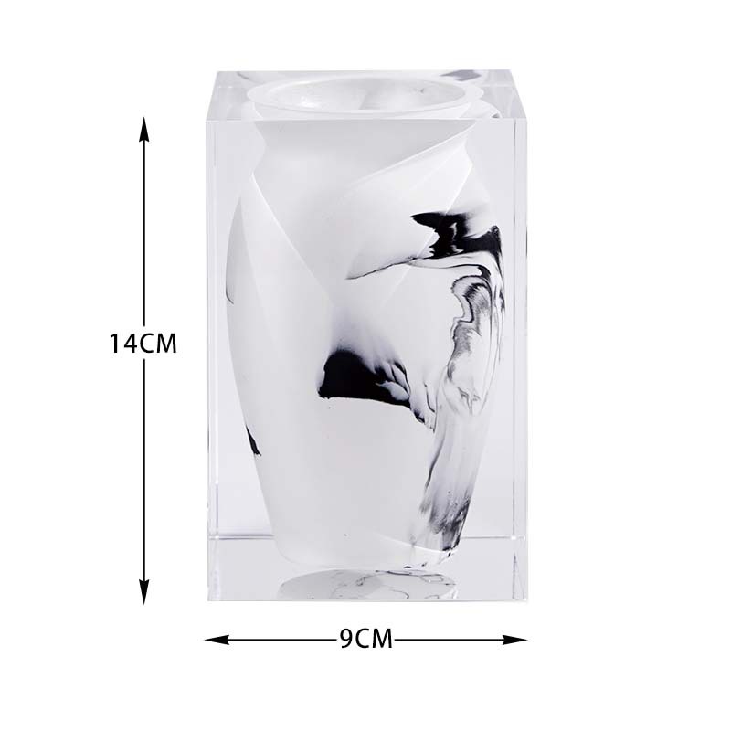 White flower Taibai vase, 10*10*30cm