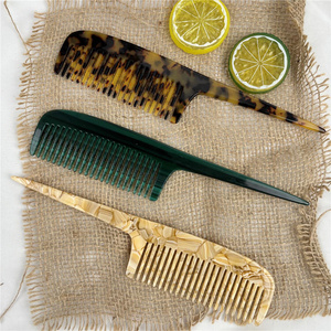 Wow Sheila pettine a denti sottili resistente in acetato di cellulosa pettine per capelli facile separazione dei capelli - Product Image 3