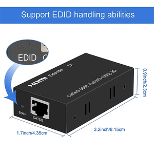 Extensor HDMI de 1080P, extensor HDMI de 60m a RJ45 con señal IP Ethernet Cat5e/Cat6, compatible con LAN, alta resolución de 1080P para TV y PC - Product Image 5