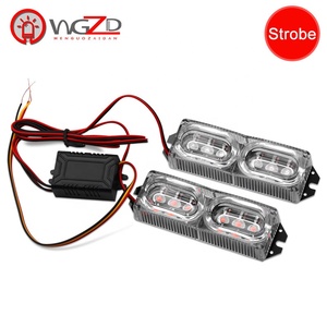 2合1发光二极管应急灯12v频闪灯琥珀色/白色，带远程闪光格栅灯 - Product Image 1