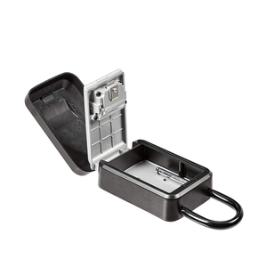 Tragbare 4-stellige Kombination Rücksetzbarer Code Schlüssels chloss Box Wasserdicht Innen Außen Abnehmbarer Schäkel Wand halterung - Product Image 2