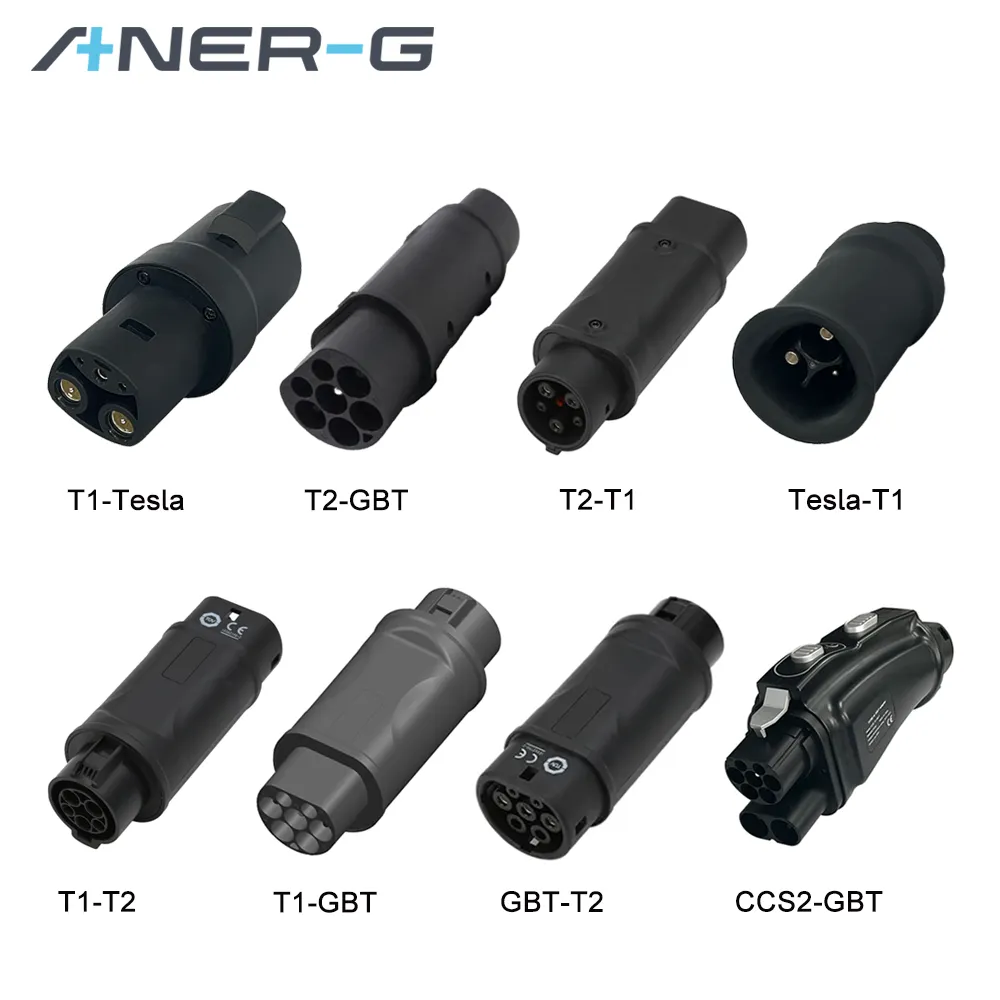 Connecteurs pour véhicules électriques Adaptateur de charge Type 1 à Type 2 j1772 à GB/T Adaptateur de chargeur CCS2 à GBT EV