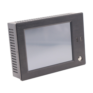 Pantalla táctil industrial personalizada de 8 pulgadas, sistema operativo Windows, PC táctil todo en uno con botón de interruptor frontal - Product Image 1