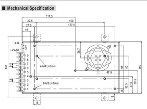 Meanwell <strong>DC</strong> to <strong>DC</strong> Wide Range <strong>Input</strong> SD-350C-48 <strong>Output</strong> 48VDC 350.4W 7.3A Switching Power Supply - Product Image 6
