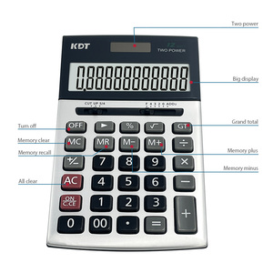 CT-40LA grande calcolatrice finanziaria personalizzata doppia potenza Display a 12 cifre Multi-funzionale calcolo della scuola dell'ufficio aziendale