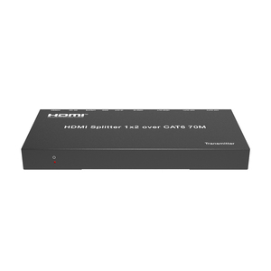 1X2 <strong>Splitter</strong> Over 70m Can Distribute <strong>1</strong> HDMI Source signal to Any <strong>2</strong> Display Devices 4K@30hz 4:4:4