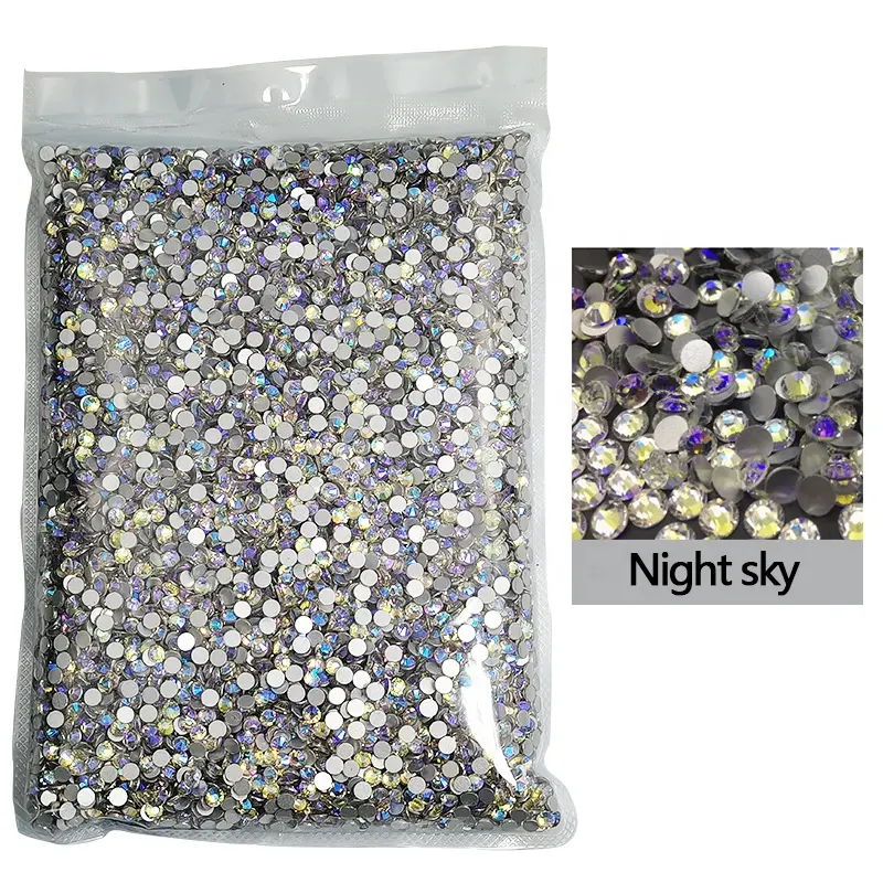 Groothandel Plaksteen Crystal Stone Steentjes Platte Achterkant Mix Nagel Charmes Niet Hotfix Bulk Voor Nail Art Decoracion