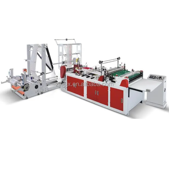 Máquina de fabricación de bolsas de sellado lateral plegable, Ordenador de RQL-700 en línea