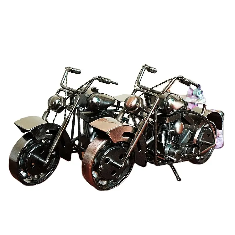 خمر لعبة الهدايا بيع حانة ديكور غرفة مكتب المنزل Diecast نموذج دراجة نارية لجمع