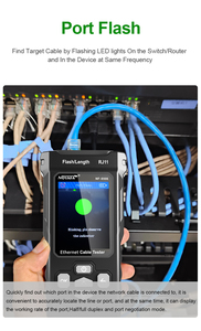 NOYAFA NF-8506 Lan RJ45 <strong>Network</strong> Cat6a Cable Tester Wire Tracker <strong>Network</strong> tester BT POE tester - Product Image 4