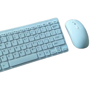 BT + 2,4 Modo dual Slim Silent Mini Keyboard & Mouse Set Interfaz USB Diseño ergonómico 2 Teclado recargable con batería seca - Product Image 1