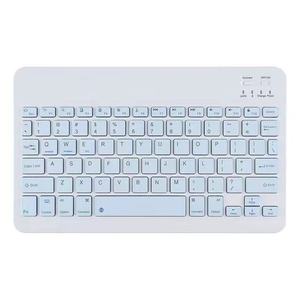 Teclado inalámbrico Bluetooth para IOS, Mac, iPad, Windows y Android, Delgado, recargable, 2,4 GHz