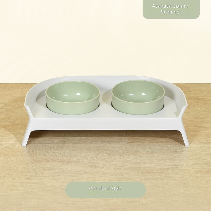 Asakusa spring colors-leak-proof food-grade abs double-bowl rack