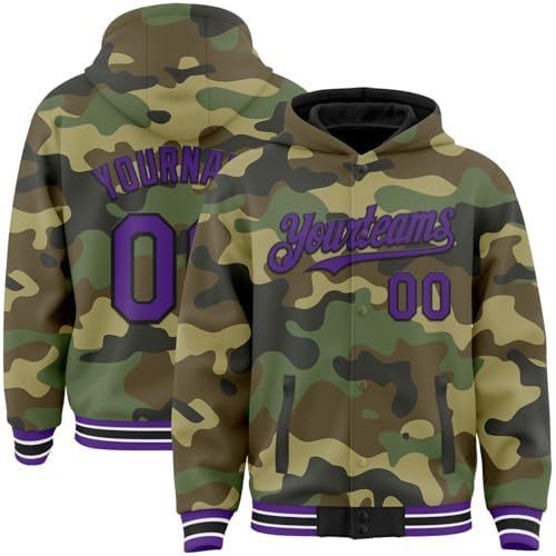 Camo Purple White Black