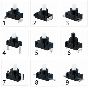 PBS2-3 interruttore A pulsante 3(7)A 250V 12(10)A 125V interruttore A pulsante PCB autobloccante/autoripristinante H 5.5 8.5 10 12 MM DS-437 - Product Image 2