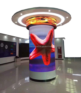 Colonna circolare flessibile LED schermo curva modulo Display morbido cilindro pilastro prezzo P4 P3 P2.5 P2 P1.8 P1.5 P1.25 - Product Image 2