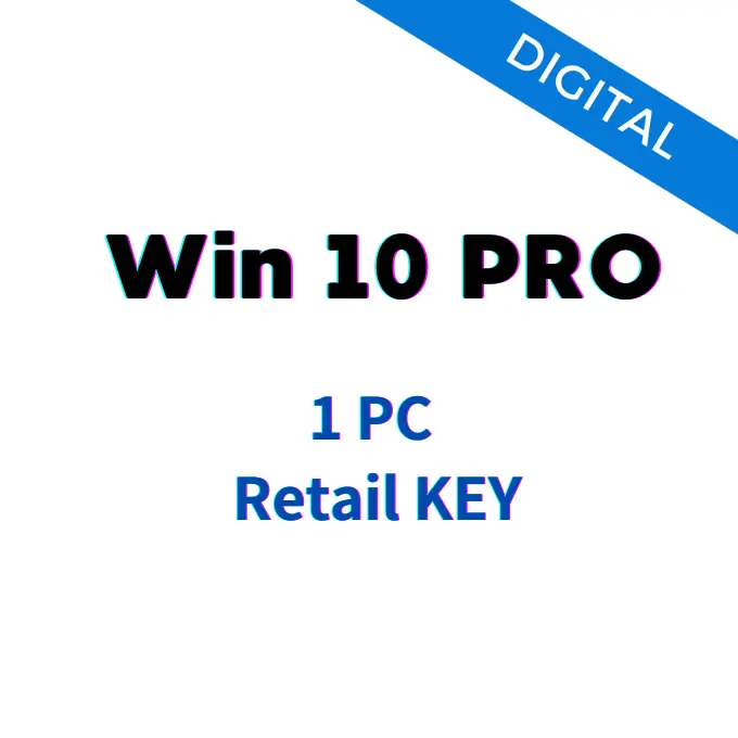 Authentique Win 10 Licence professionnelle Clé de vente au détail Win 10 Pro 100% Code de clé d'activation en ligne 1PC Win 10 Pro Win 11 Pro Key