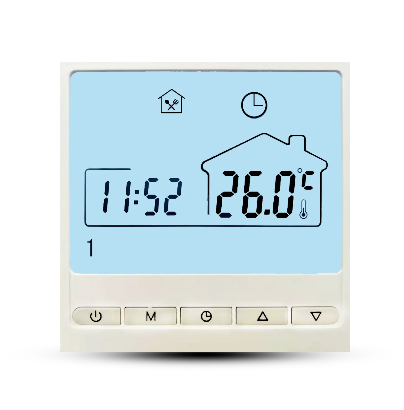 Termostato inteligente programável do dígito do sistema hvac da tela grande