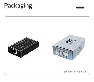 Estándar 10/100/1000Mbps Gigabit Poe extensor repetidor al aire libre 30W para cámara Ip extender 100 metros dispositivos de conmutación de red Poe