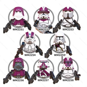 WM6128 Space Wars Mini Wolves <strong>Commander</strong> Clone Trooper Boost Wolfpack Captainl Sergeant Building <strong>Blocks</strong> Gift Toys for Kids - Product Image 3
