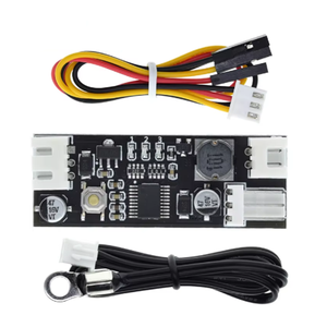シングルチャネル12V DC PWM 2-3ワイヤファン温度コントローラ、コンピュータファンノイズリダクションモジュール - Product Image 4